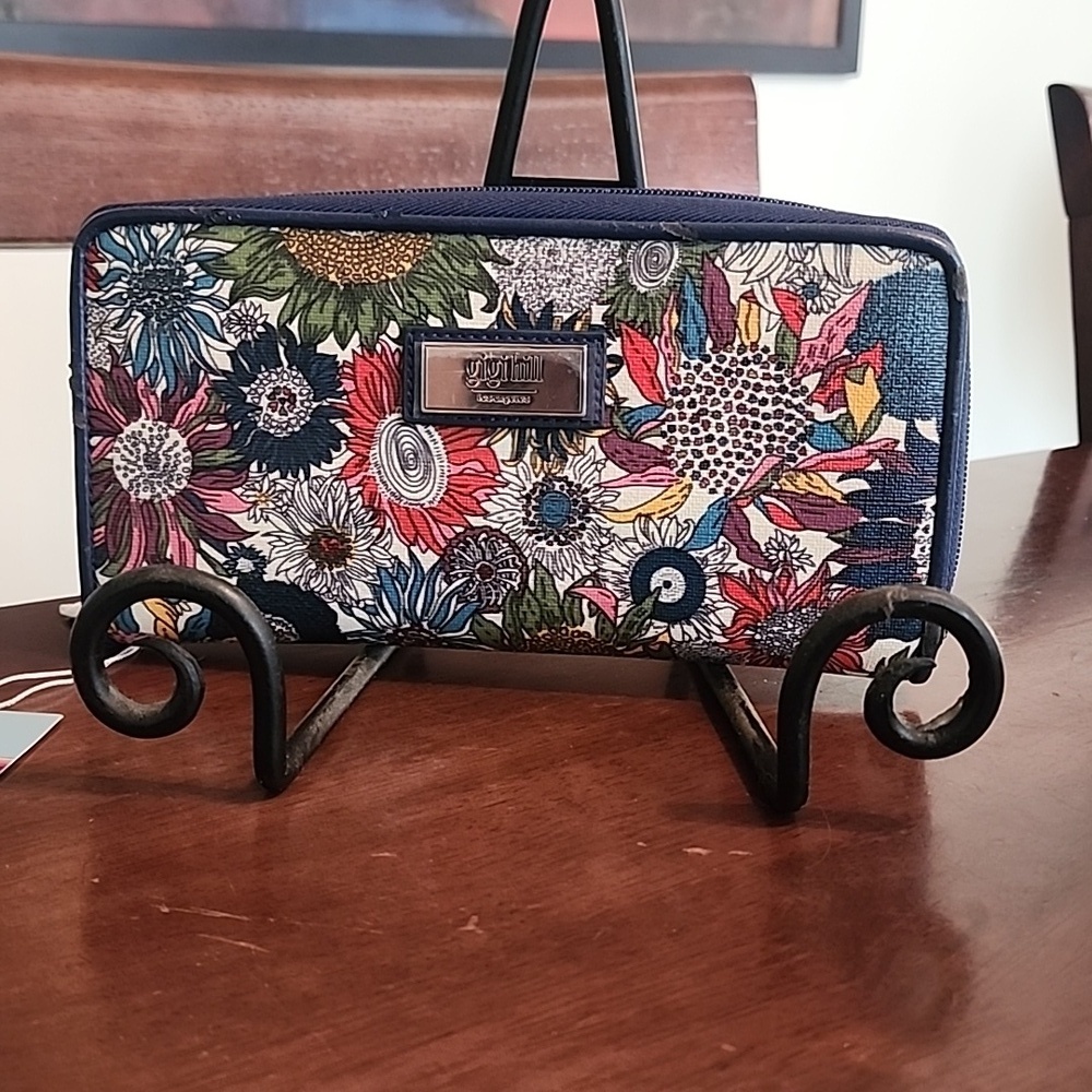 Gigi Hill Floral Women's Colorful Flower Design Wallet
